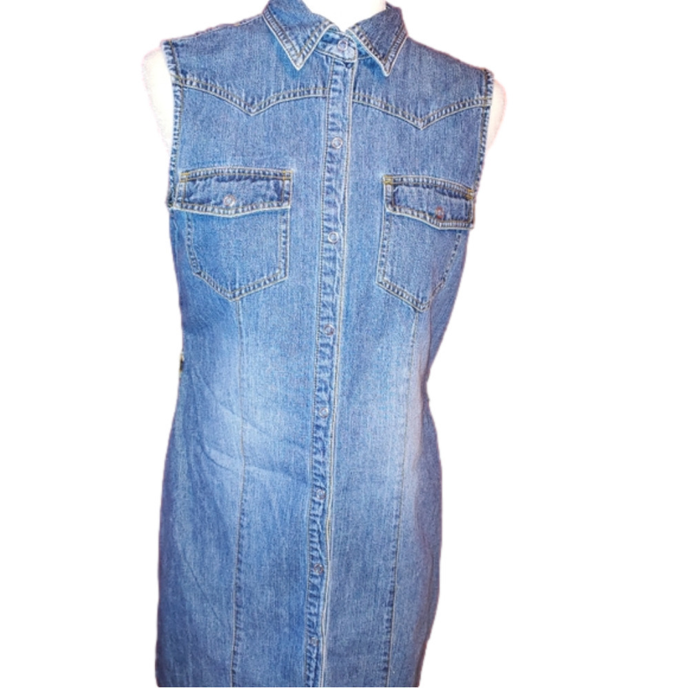 US Polo Assn Denim Dress Snap 8